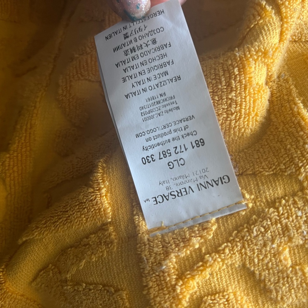 Versace Gold Embossed Robe - Picture 6 of 7